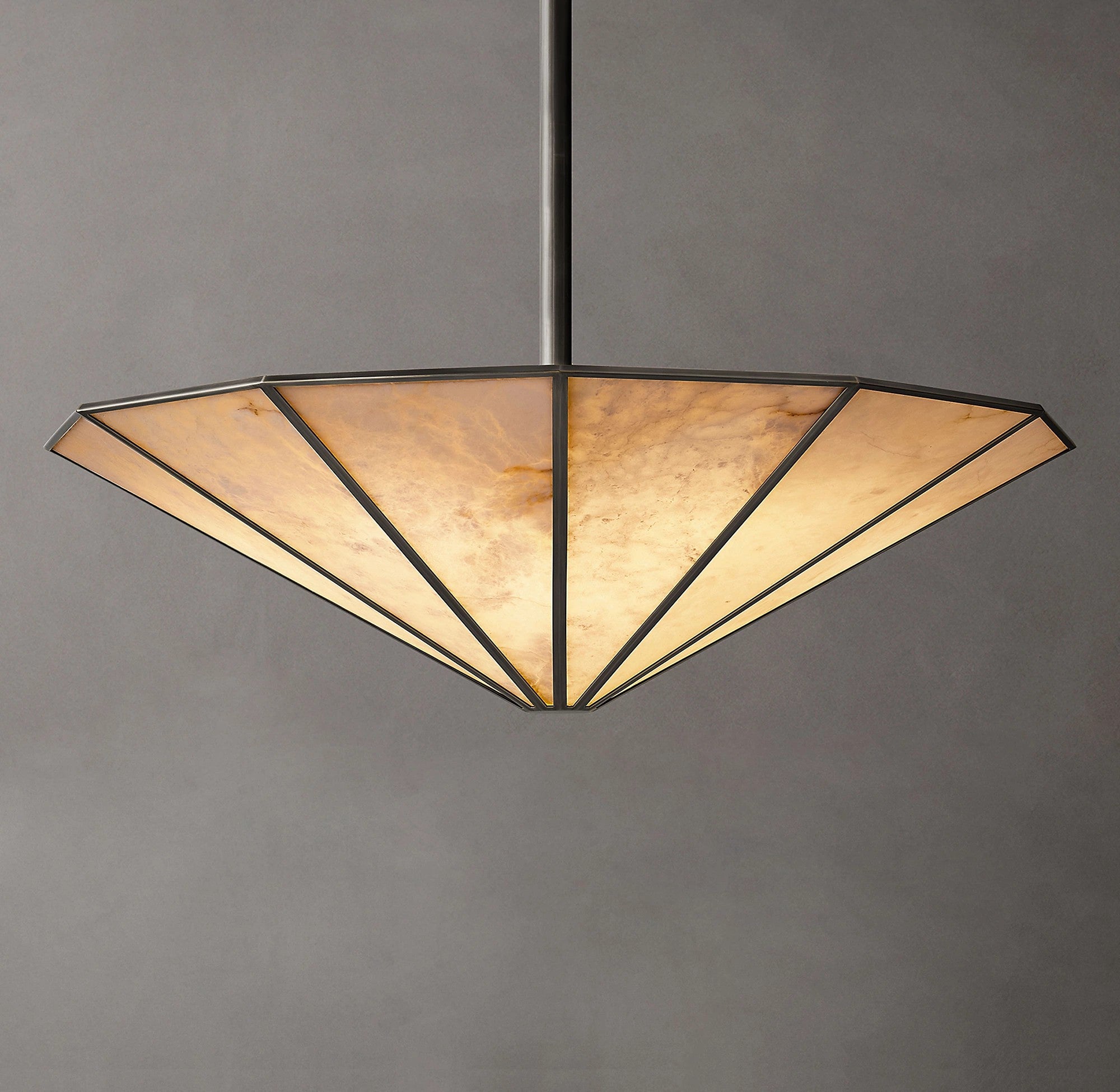 WOMO Alabaster Umbrella Chandelier - Lucette
