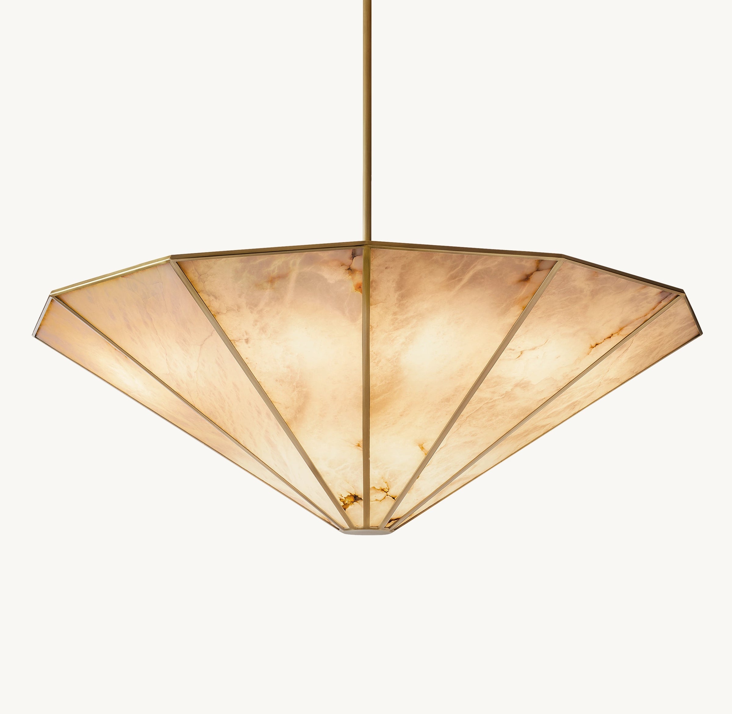 WOMO Alabaster Umbrella Chandelier - Lucette