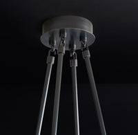 WOMO Torch Round Chandelier - Verre