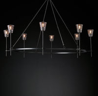 WOMO Torch Round Chandelier - Verre