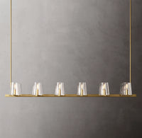 WOMO Hurricane Candle Linear Chandelier - Pauillac