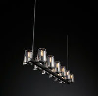 WOMO Hurricane Candle Linear Chandelier - Pauillac