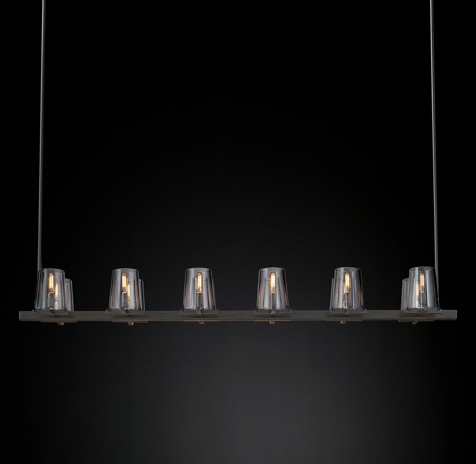 WOMO Hurricane Candle Linear Chandelier - Pauillac