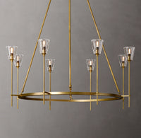WOMO Torch Round Chandelier - Verre