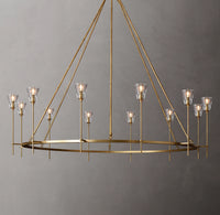 WOMO Torch Round Chandelier - Verre