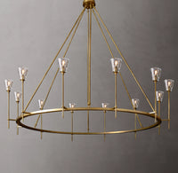 WOMO Torch Round Chandelier - Verre