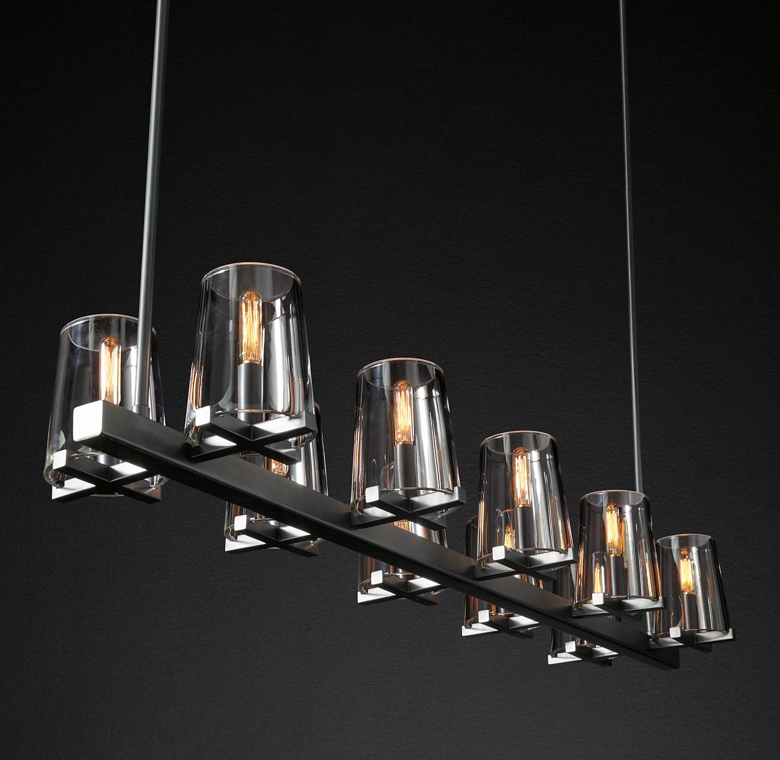 WOMO Hurricane Candle Linear Chandelier - Pauillac