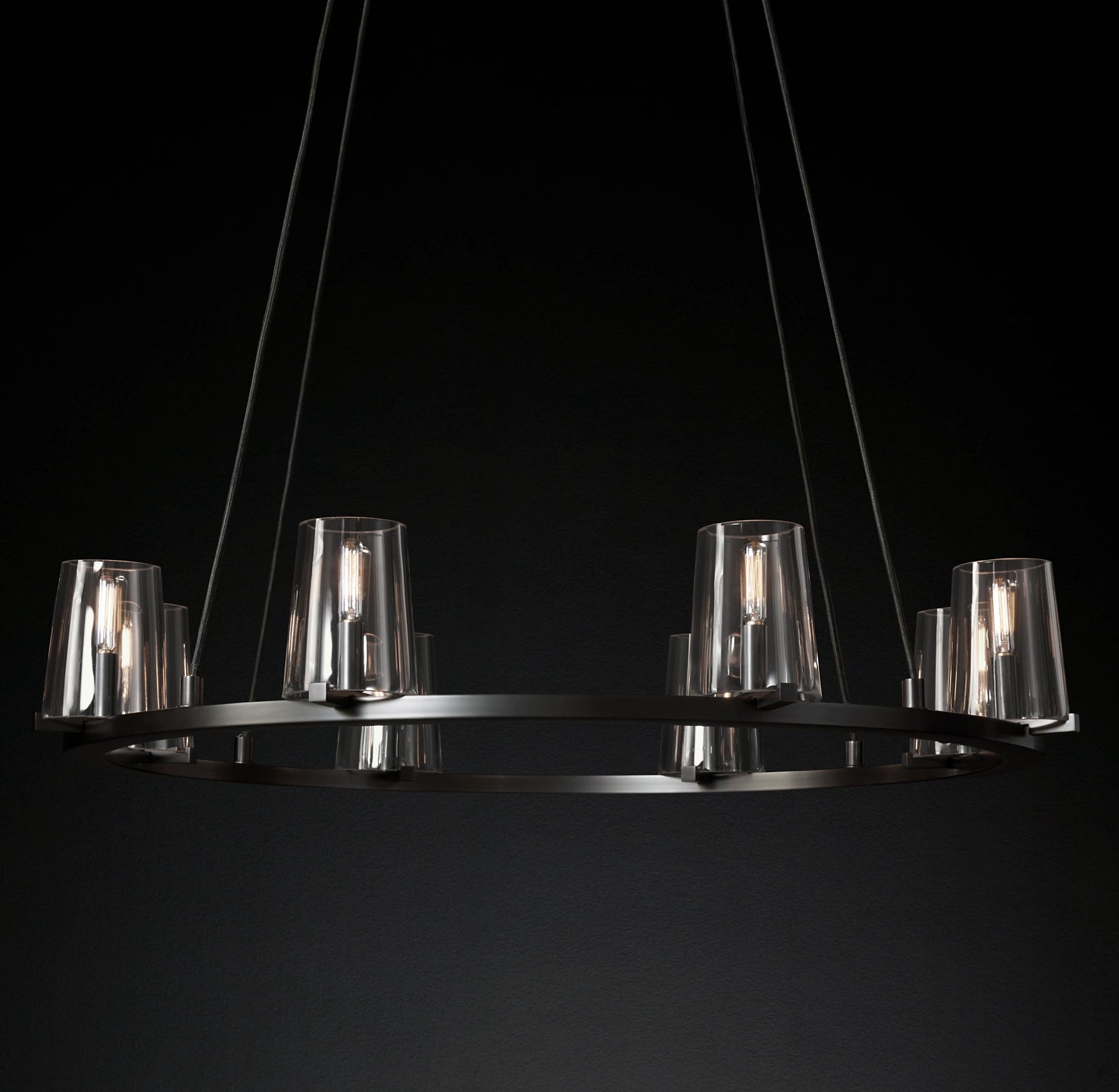 WOMO Hurricane Candle Ring Chandelier - Pauillac