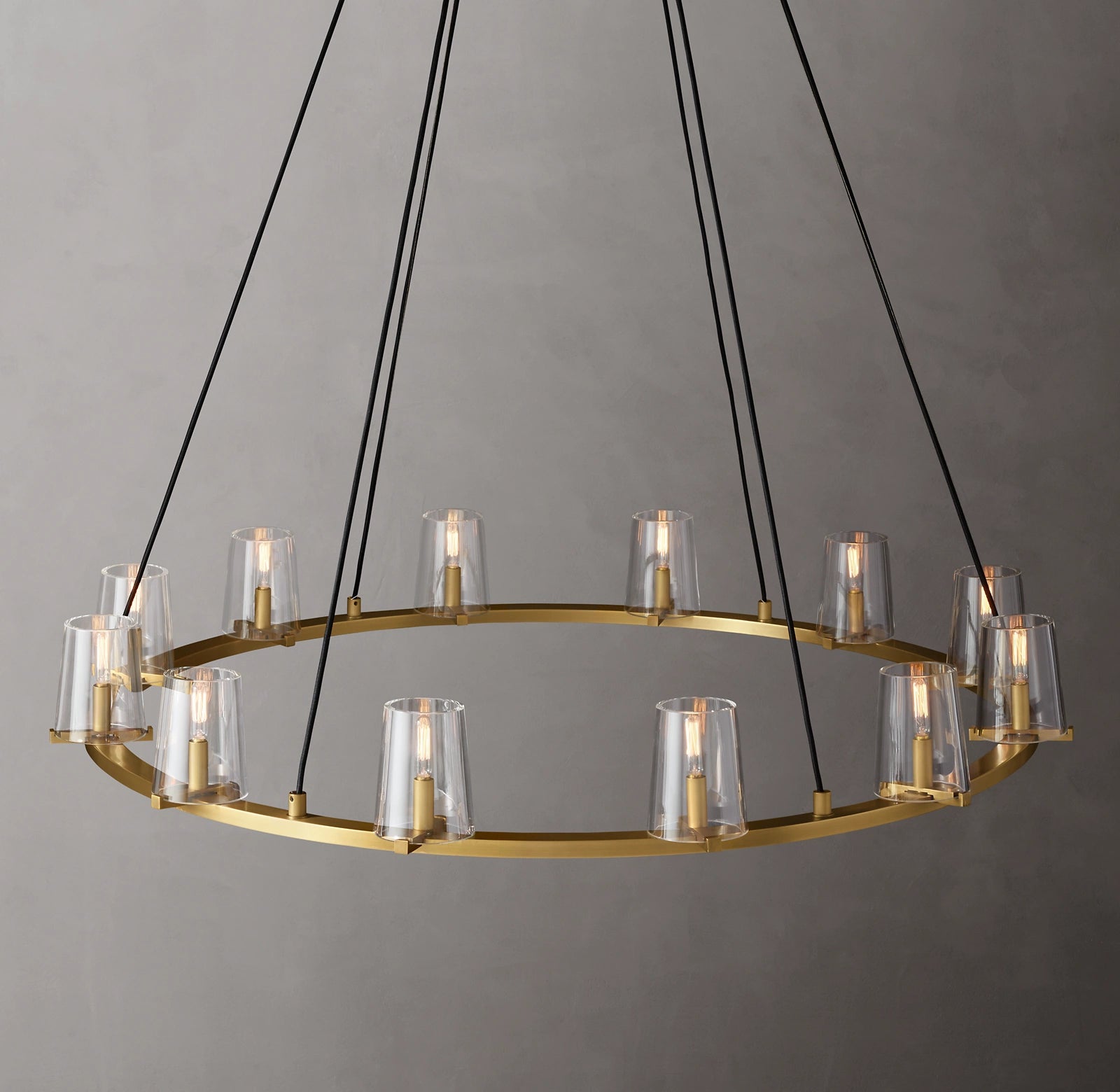 WOMO Hurricane Candle Ring Chandelier - Pauillac