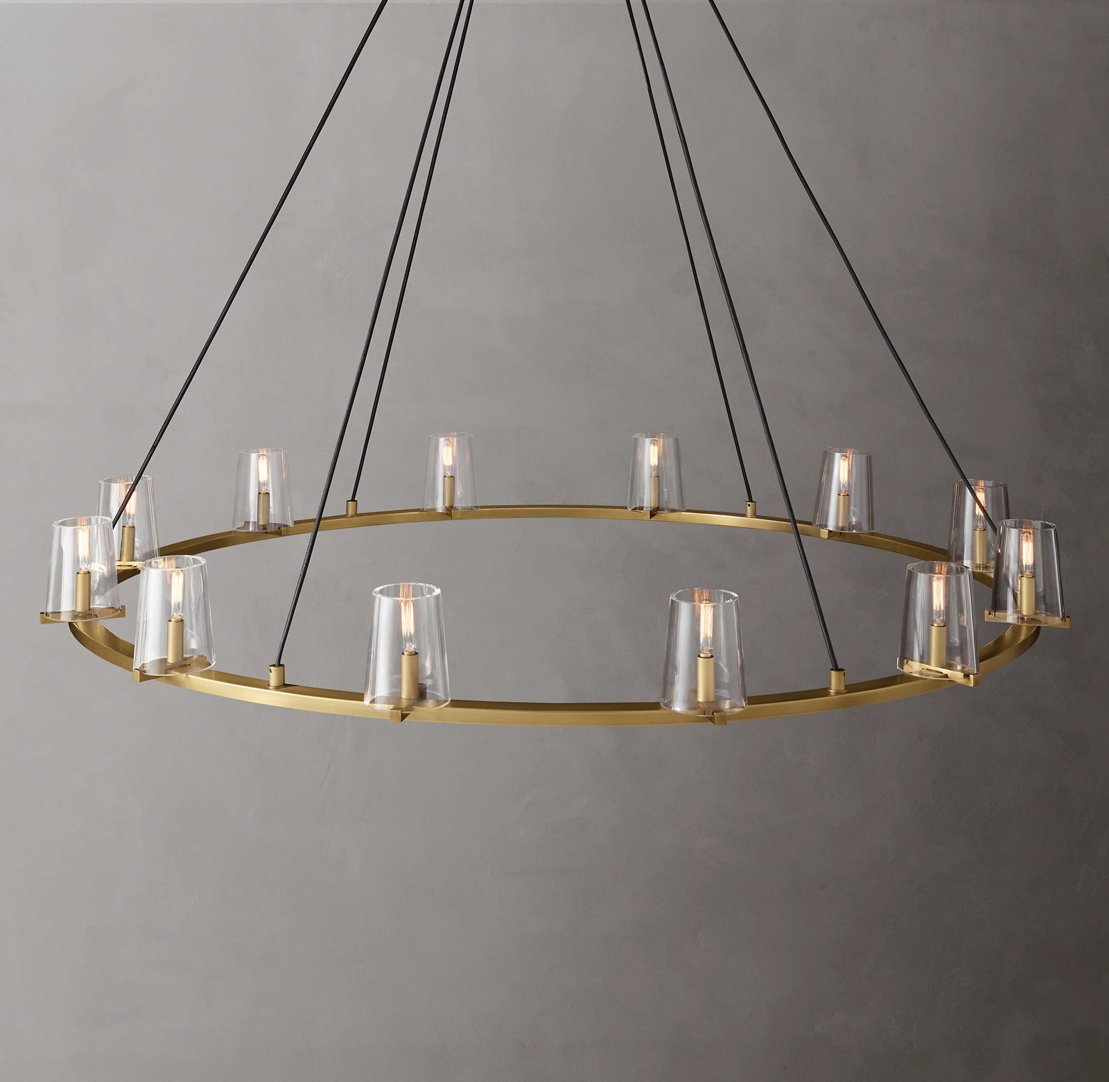 WOMO Hurricane Candle Ring Chandelier - Pauillac