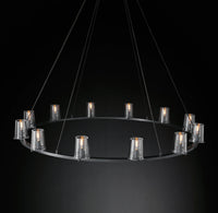 WOMO Hurricane Candle Ring Chandelier - Pauillac