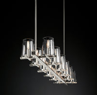 WOMO Hurricane Candle Linear Chandelier - Pauillac