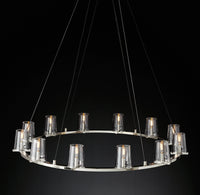 WOMO Hurricane Candle Ring Chandelier - Pauillac
