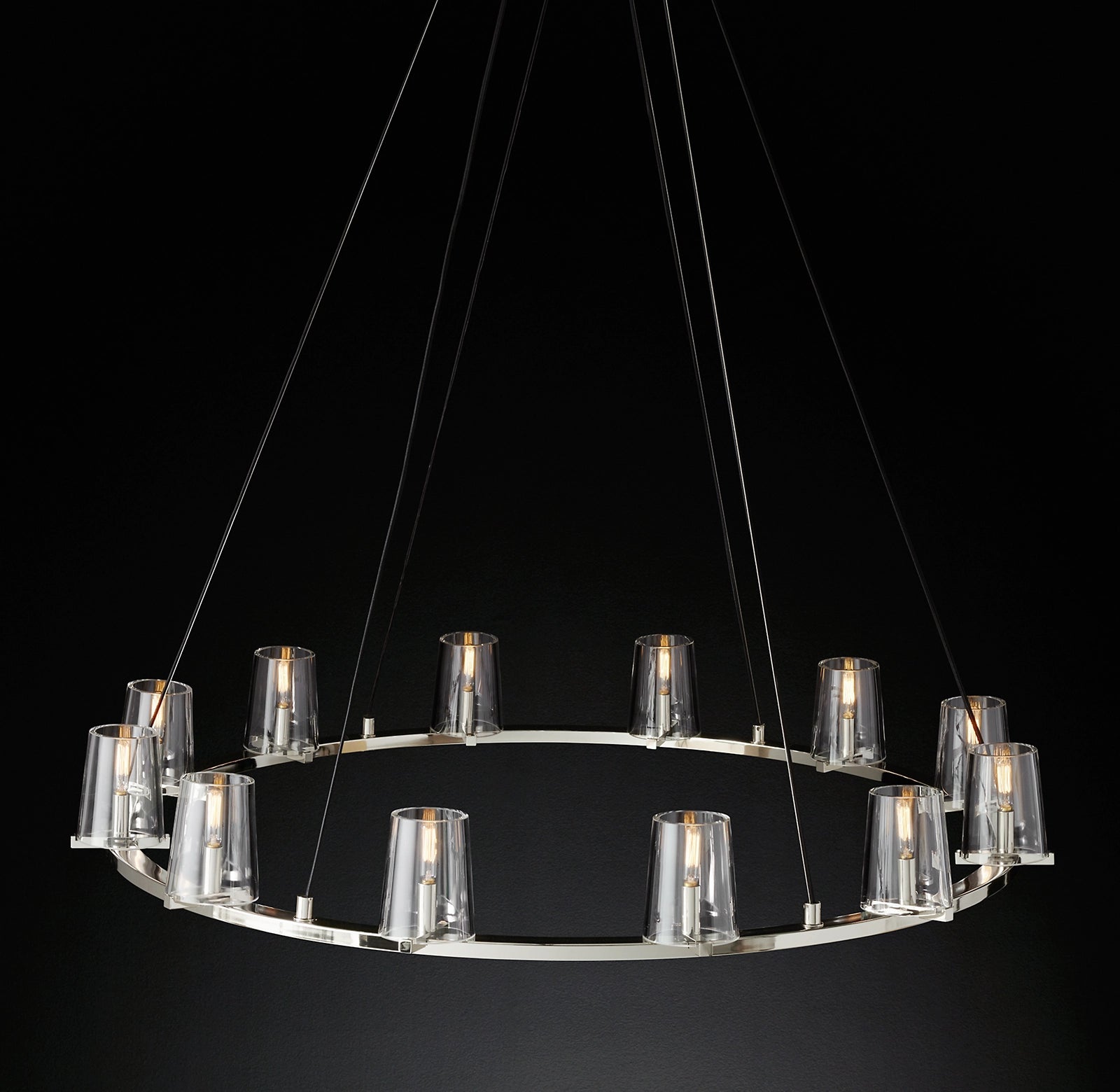 WOMO Hurricane Candle Ring Chandelier - Pauillac