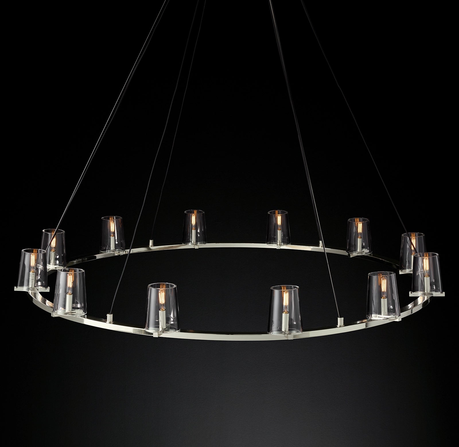 WOMO Hurricane Candle Ring Chandelier - Pauillac