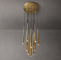 WOMO Pin Cascading Round Chandelier - Aquitaine
