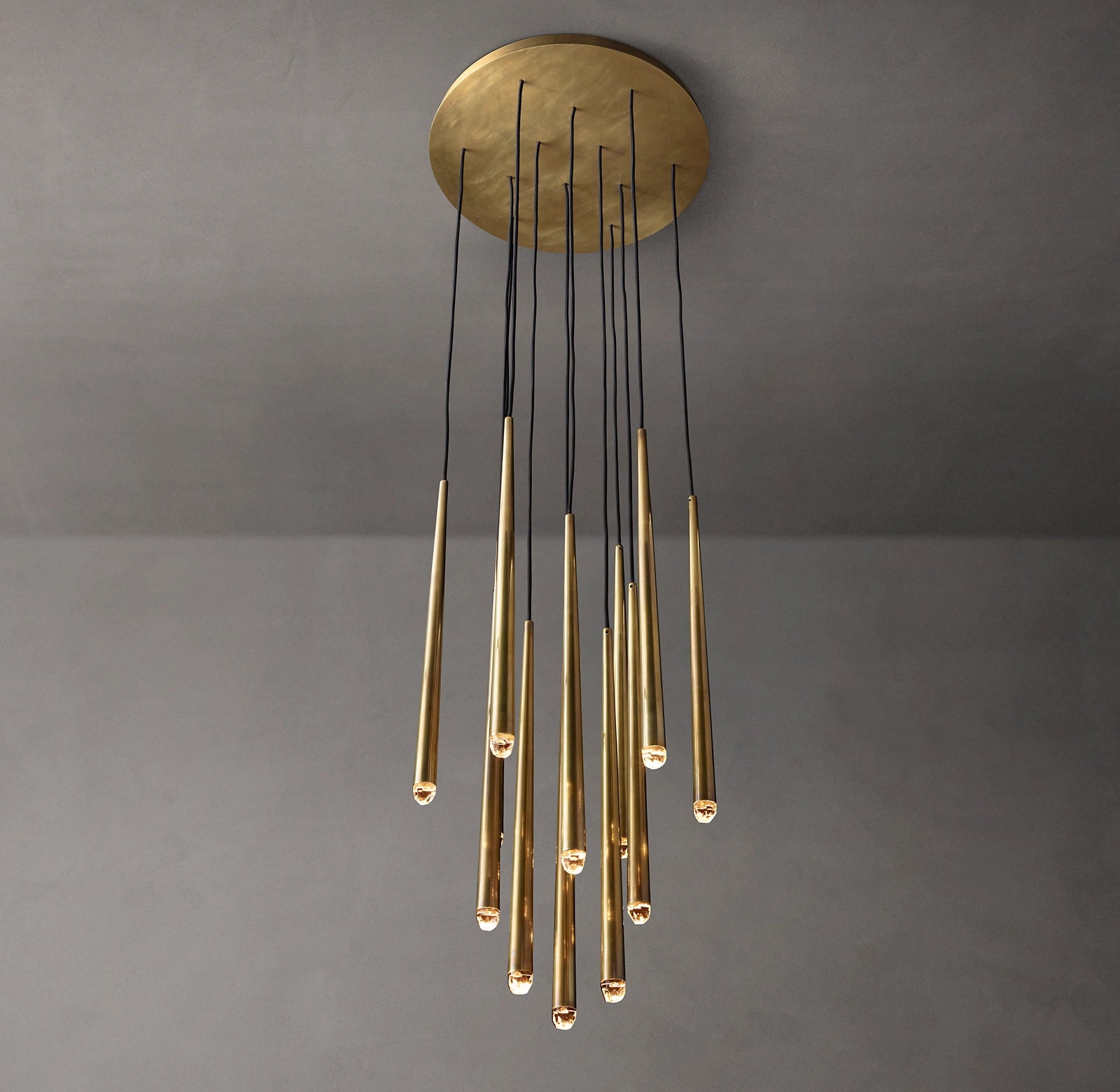 WOMO Pin Cascading Round Chandelier - Aquitaine