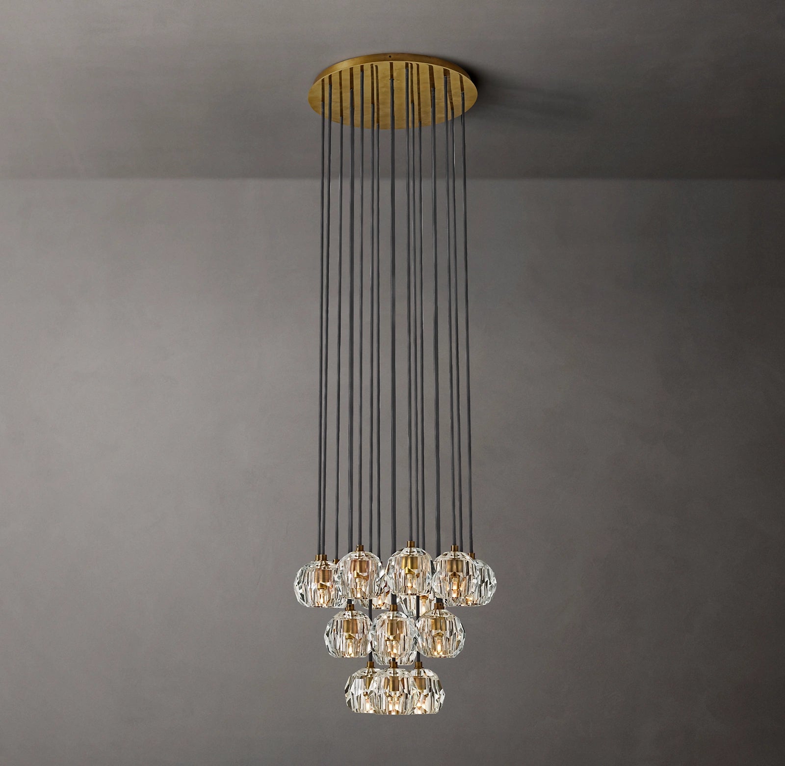 WOMO Crystal Cluster Chandelier – Boule