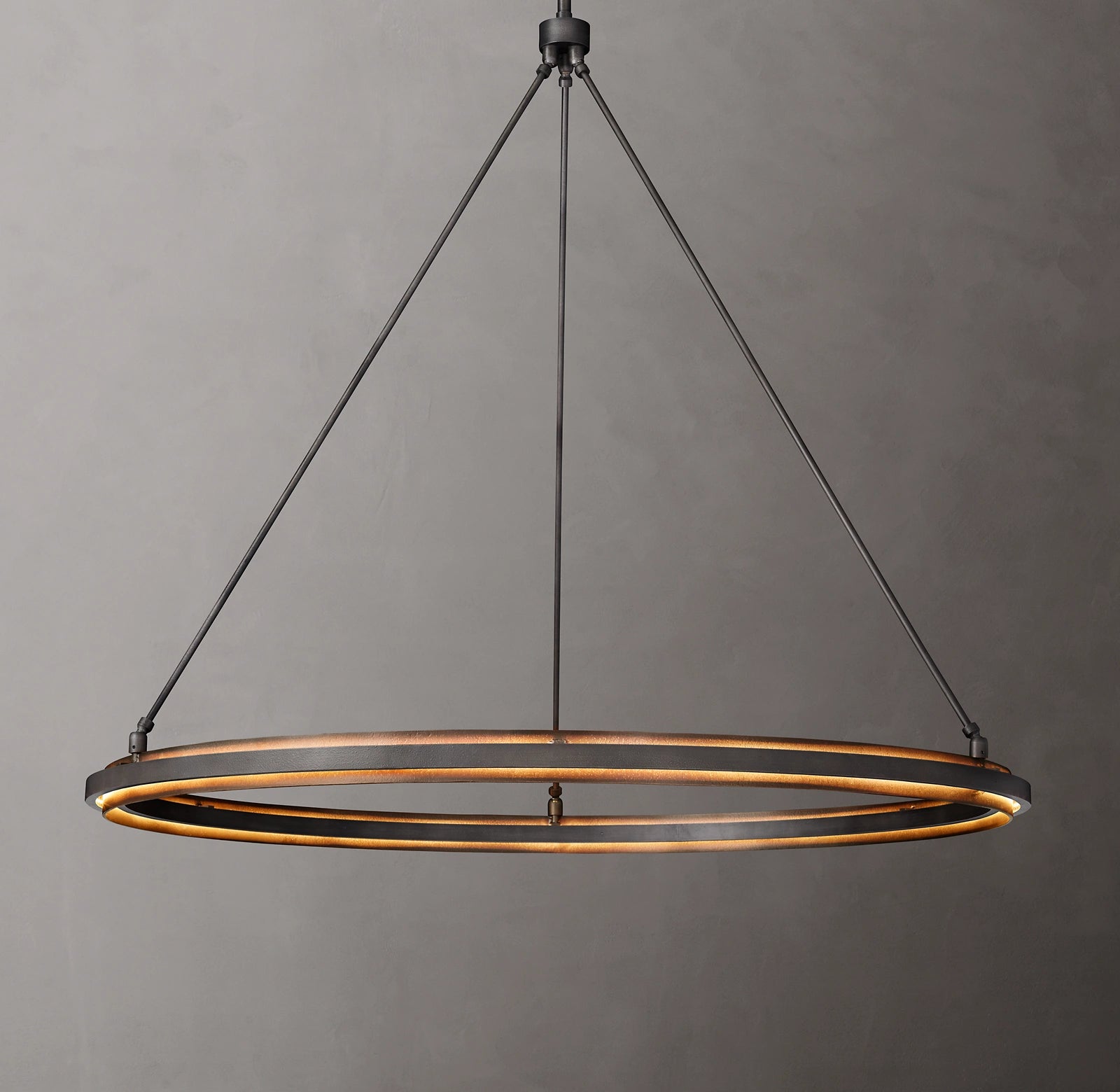 WOMO Forged Iron Ring LED Chandelier - Peralta