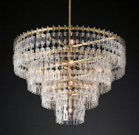 WOMO Chain Crystal Tiered Chandelier - Marignan
