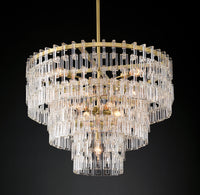 WOMO Chain Crystal Tiered Chandelier - Marignan