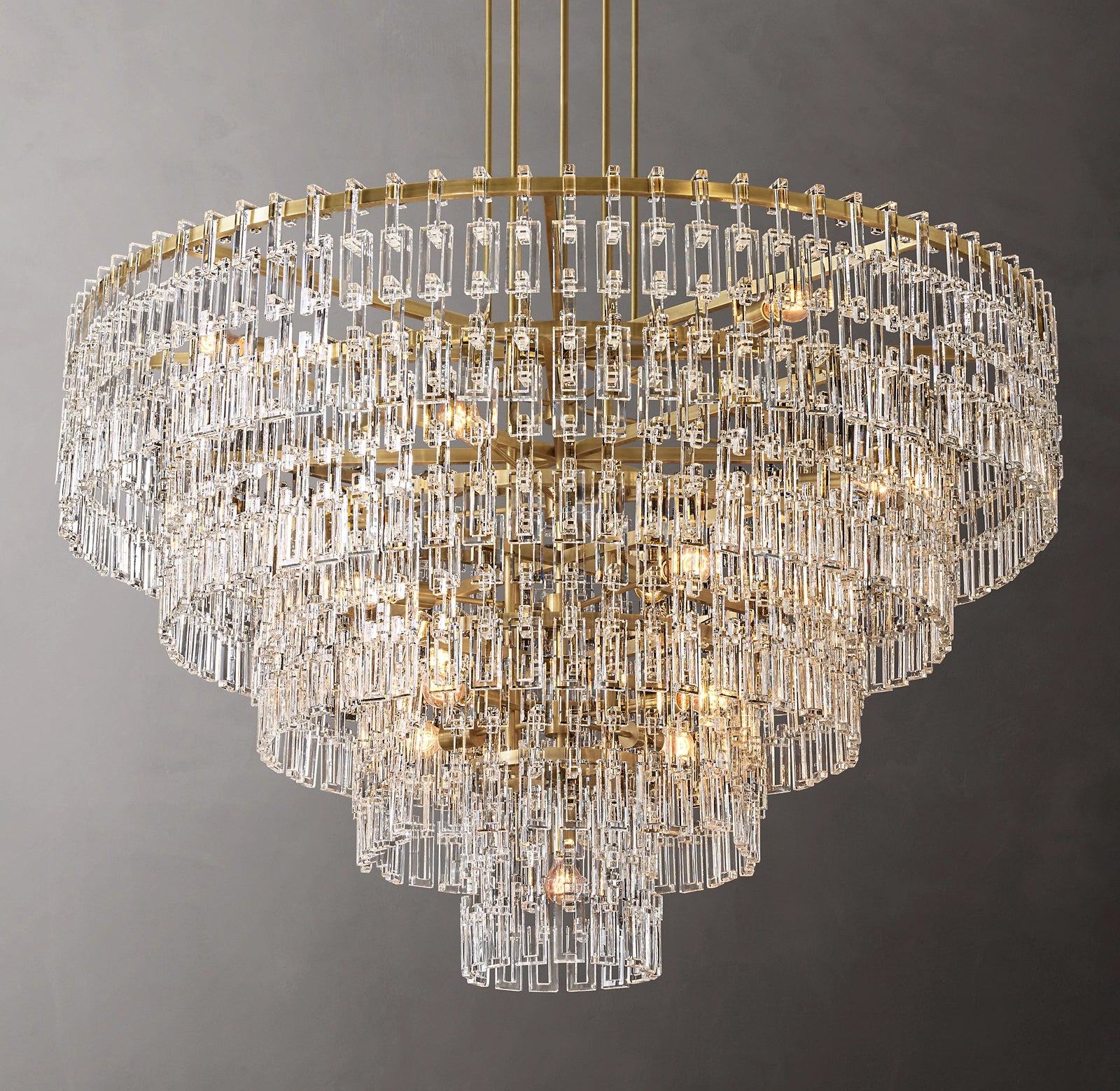 WOMO Chain Crystal Tiered Chandelier - Marignan