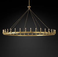 WOMO Vintage Filament Bent Tip Candle Round Chandelier - Camino
