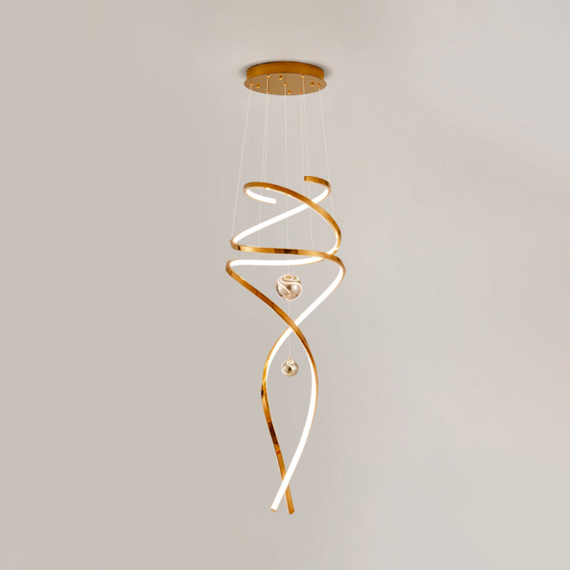 WOMO Spiral Foyer Chandelier-WM2246