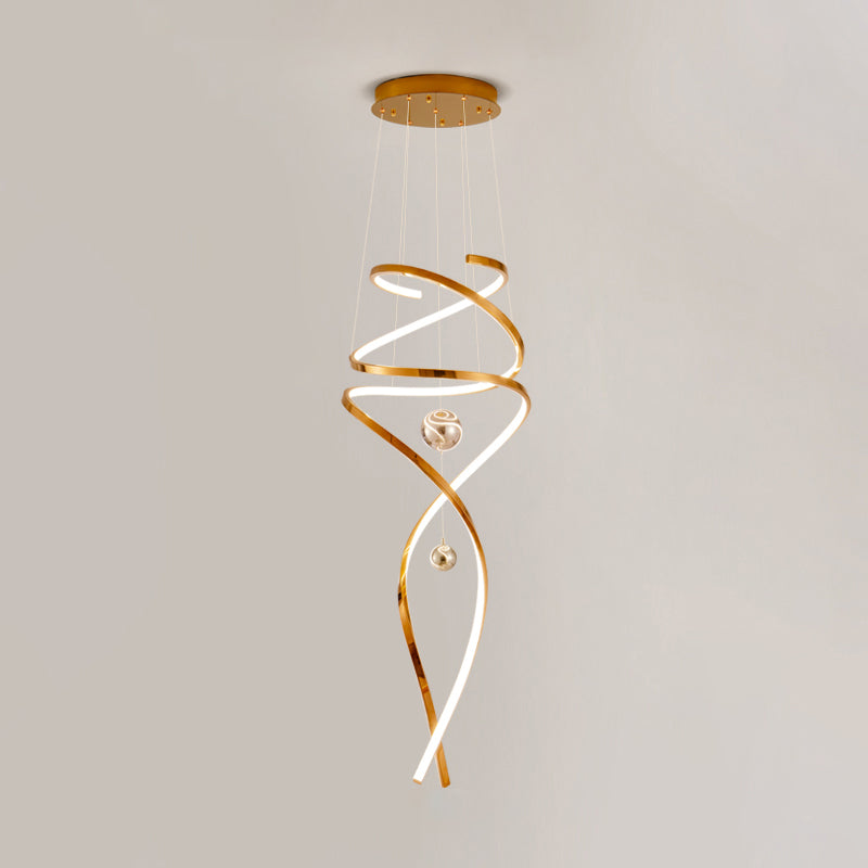 WOMO Spiral Foyer Chandelier-WM2246