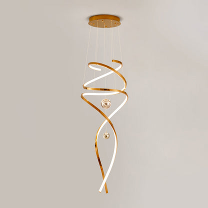 WOMO Spiral Foyer Chandelier-WM2246