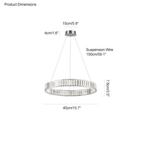 WOMO 2 Tier Circular Crystal Chandelier-WM2192