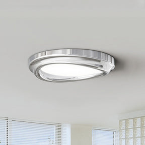 WOMO Round Chrome Flush Mount Ceiling Light-WM1063