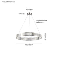 WOMO 2 Tier Circular Crystal Chandelier-WM2192