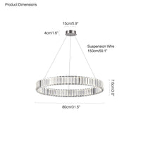 WOMO 2 Tier Circular Crystal Chandelier-WM2192