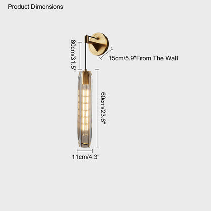 WOMO Hanging Crystal Bar Wall Sconce-WM6094