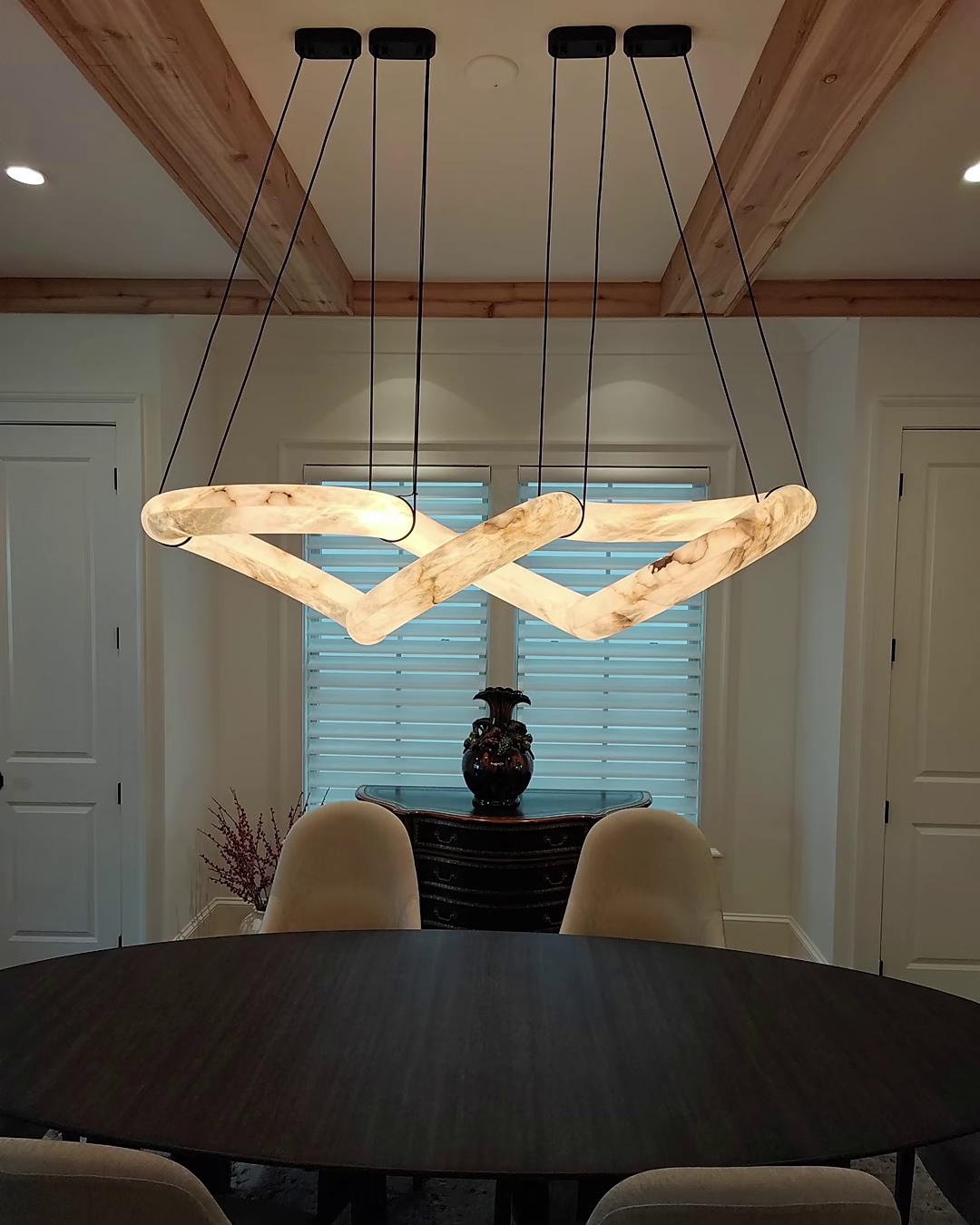 WOMO Infinity Large Alabaster Chandelier-WM2883