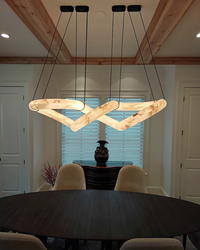WOMO Infinity Large Alabaster Chandelier-WM2883