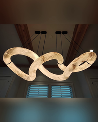 WOMO Infinity Large Alabaster Chandelier-WM2883