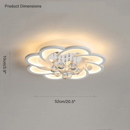 WOMO Big Flower Crystal Ceiling Light-WM1078