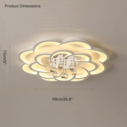 WOMO Big Flower Crystal Ceiling Light-WM1078