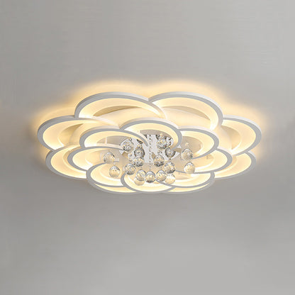 WOMO Big Flower Crystal Ceiling Light-WM1078