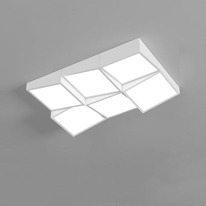 WOMO Square/Scalloped Flush Mount Ceiling Light-WM1079