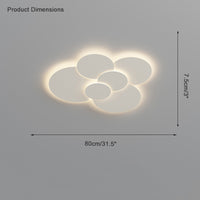 WOMO Round Flat Flush Mount Ceiling Light-WM1085