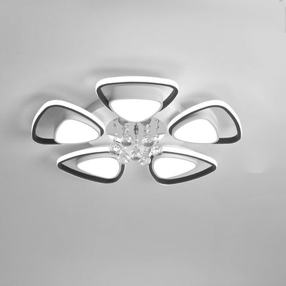 WOMO Big Flower Crystal Flush Mount Ceiling Light-WM1075