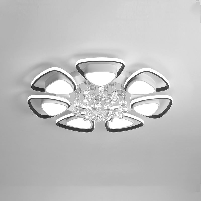 WOMO Big Flower Crystal Flush Mount Ceiling Light-WM1075