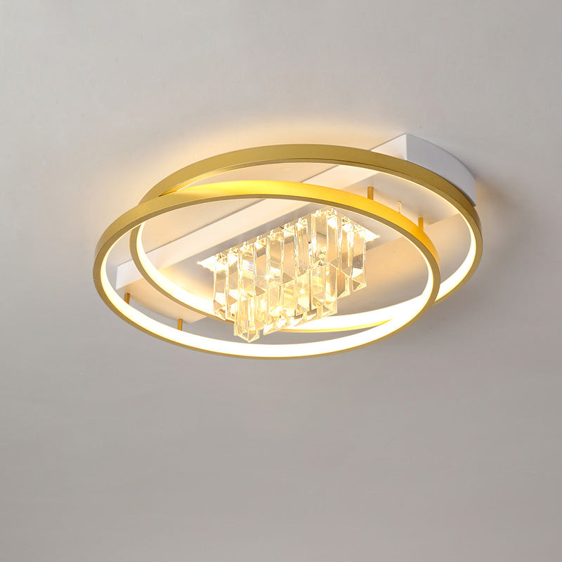 WOMO Crystal Square/Circular LED Ceiling Light-WM1071