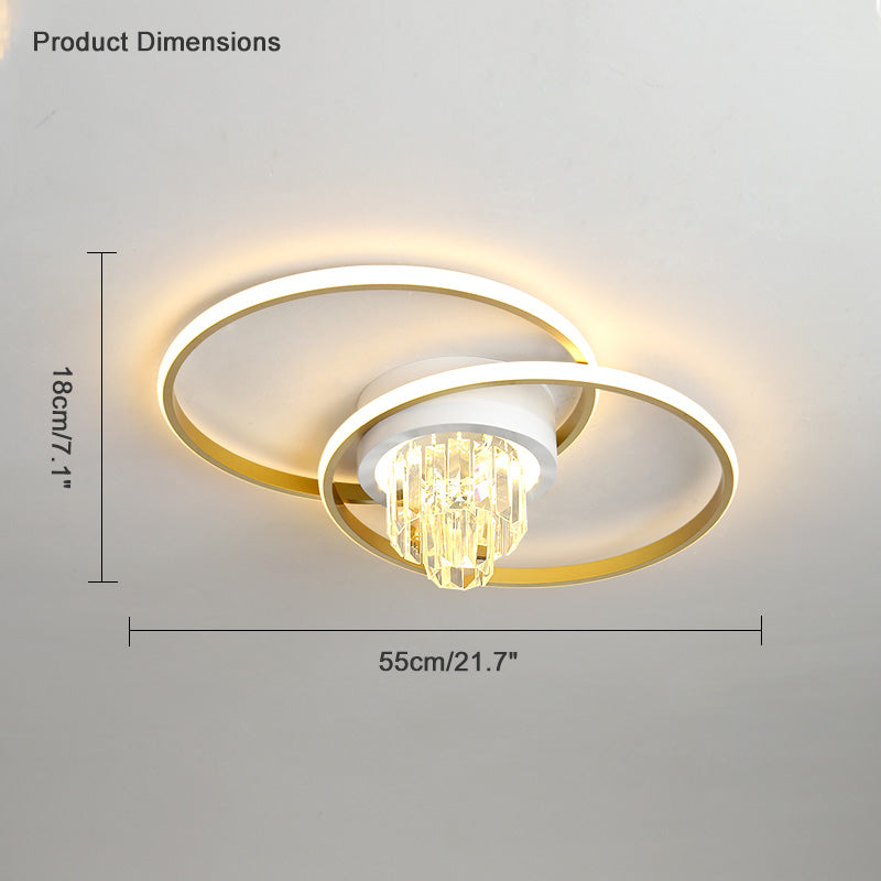 WOMO Crystal Geometric LED Ceiling Light-WM1069